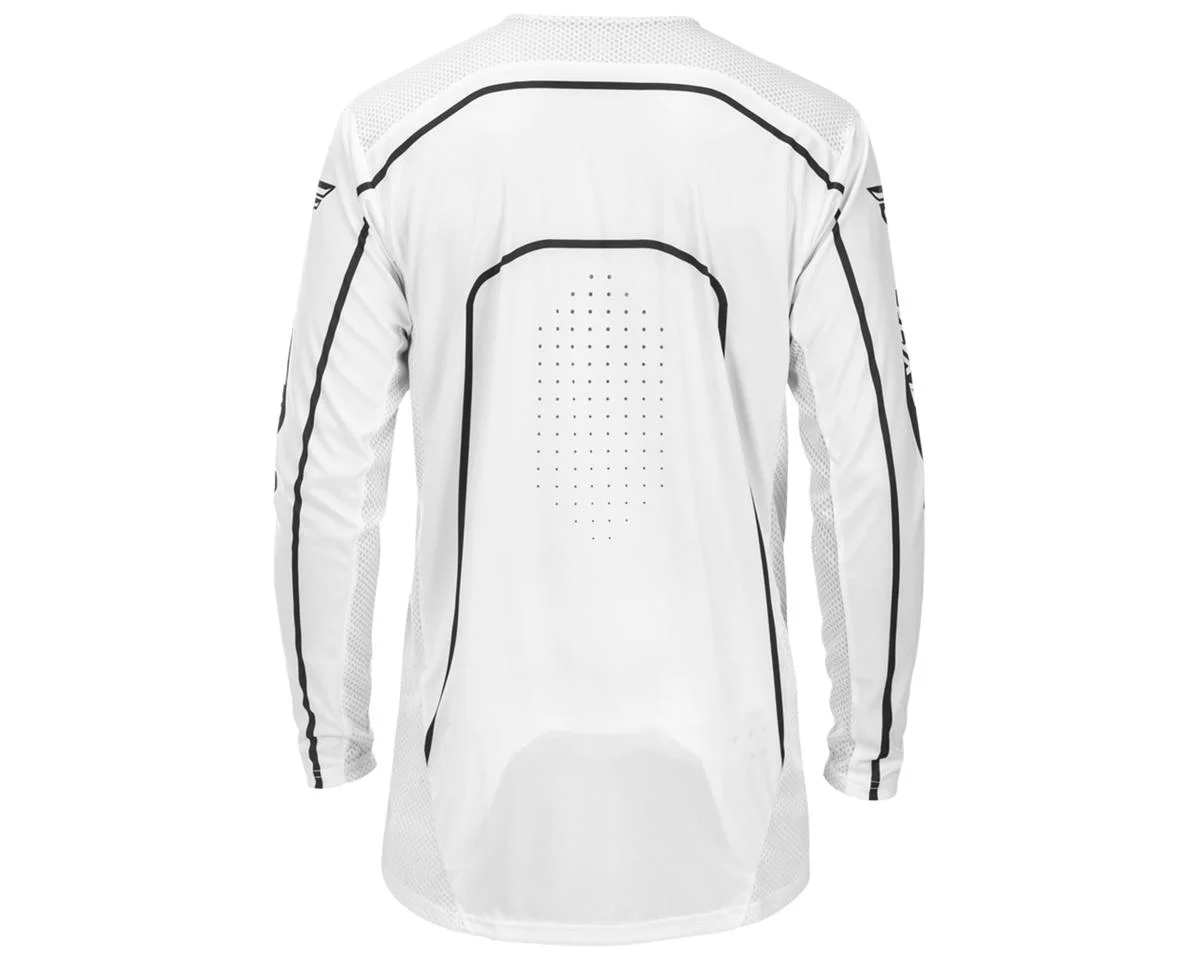 Fly Racing Rayce Bicycle Jersey (White/Black) (M)